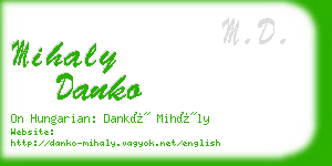mihaly danko business card